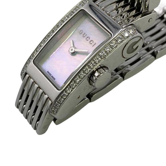 GUCCI 8600L G Metro Quartz Side Diamond Watch Silver Women's Z0006237 - Picture 2 of 7